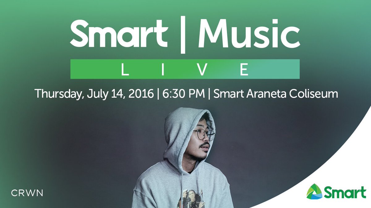 LiveSmart's tweet photo. Catch CRWN this Thursday night at Araneta and witness music that'll make you say you wanna go 😊 #SmartMusicLive https://t.co/kIwGVoTftu