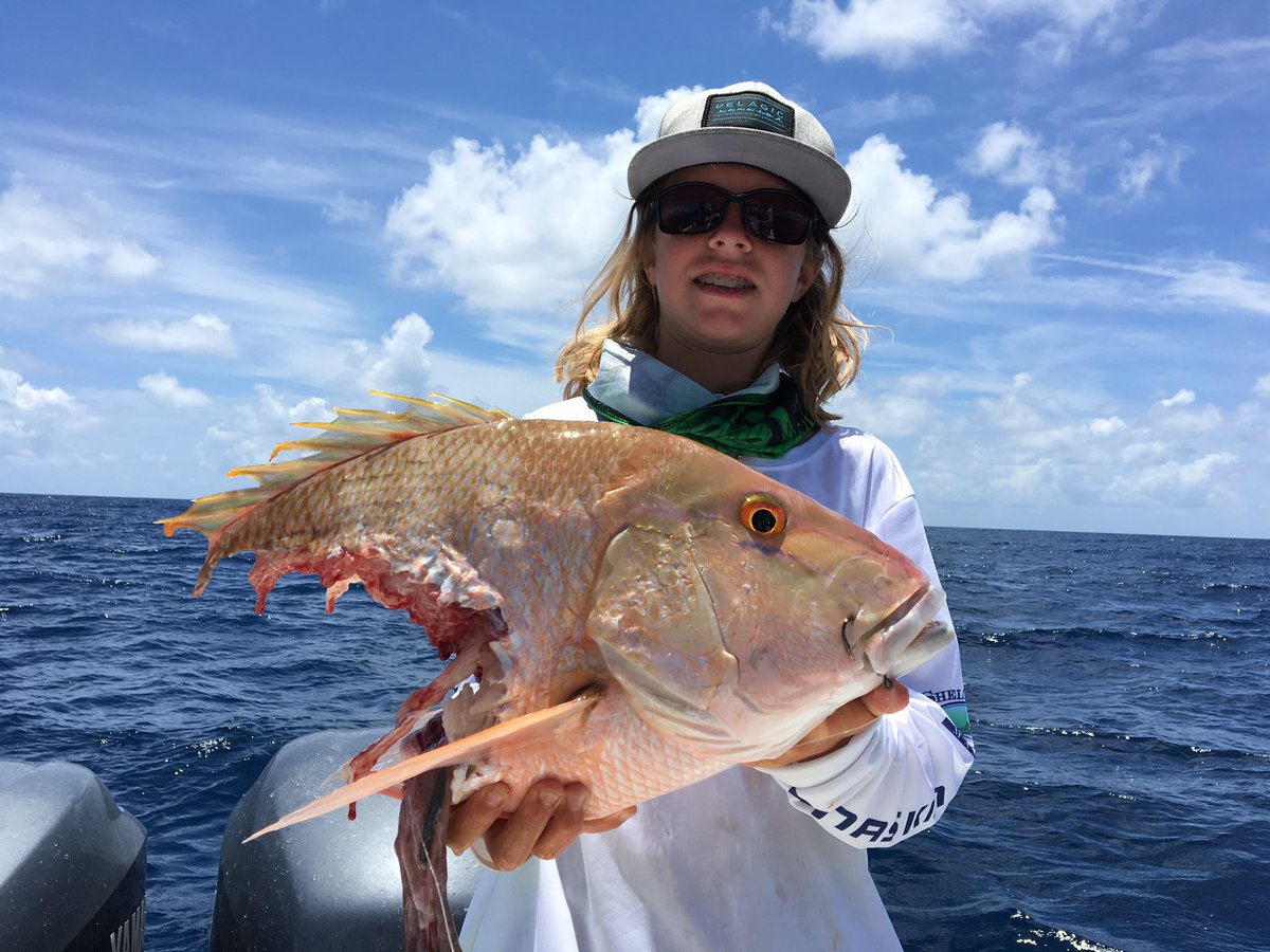 Twoconchs's tweet photo. Someone is hungry 😁 #FirstMateJC #TwoConchsCharters https://t.co/KtUv2tWSS9
