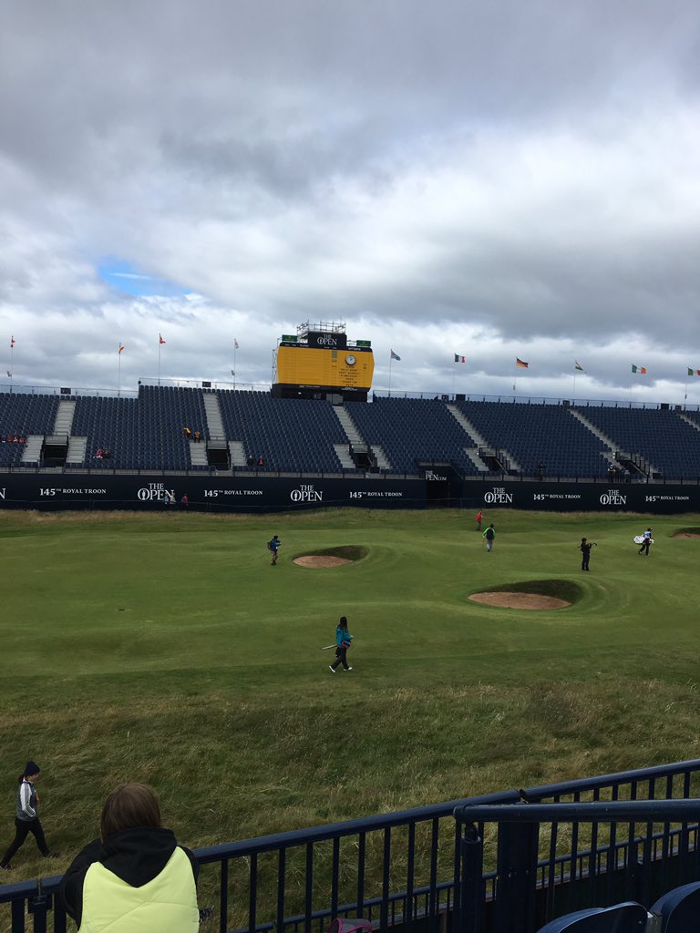 kennyyoungadi's tweet photo. The view for lunch today @RoyalTroonGC #2016open https://t.co/Nl2fswaR8a