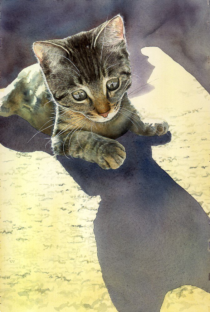 AmysART96's tweet photo. @AmysART96 @BransonMill #FelineFascination #watercolor #painting #Splash6 #NorthLightBooks #art #cat #prints #gifts https://t.co/ZQiVep3alt