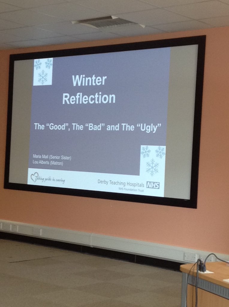 hill_karenhill3's tweet photo. #teach2tweet @DerbyHospitals sharing personal reflections &amp; learning  @CathyWinfield #revalidation @nmcnews https://t.co/IBEK0ybxB1
