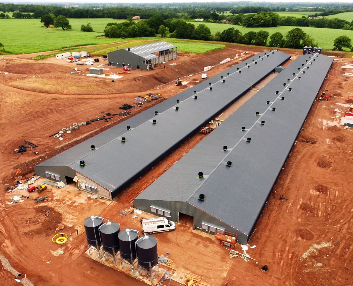 MoxonBrian's tweet photo. Super sheds in Market Drayton.@richjfm @fancombv @CollinsonAgri @Knightsconcrete @Morspan @softlaypoultry @RMWElec https://t.co/sjw8JYWFQ8