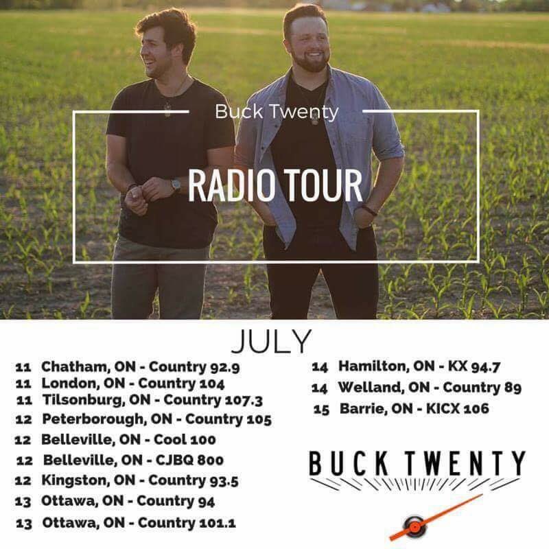 BuckTwentyBand's tweet photo. Todays the day!We hit the road for our 1st radio tour! We are going to be visiting some amazing stations! Can't wait https://t.co/zNLzdRDGEb
