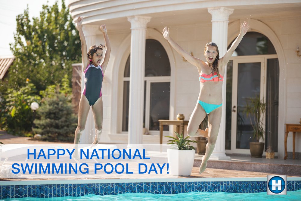 Happy #NationalSwimmingPoolDay! We hope you enjoy cooling down at the pool with family &amp; friends today. #HaywardPool