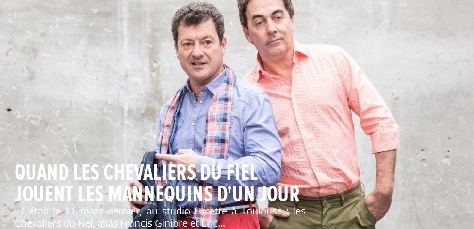 captendance's tweet image. #Captendance vous dévoile les coulisses du shooting avec @ericcarriereoff et @FrancisGinibre urlz.fr/3Qrq