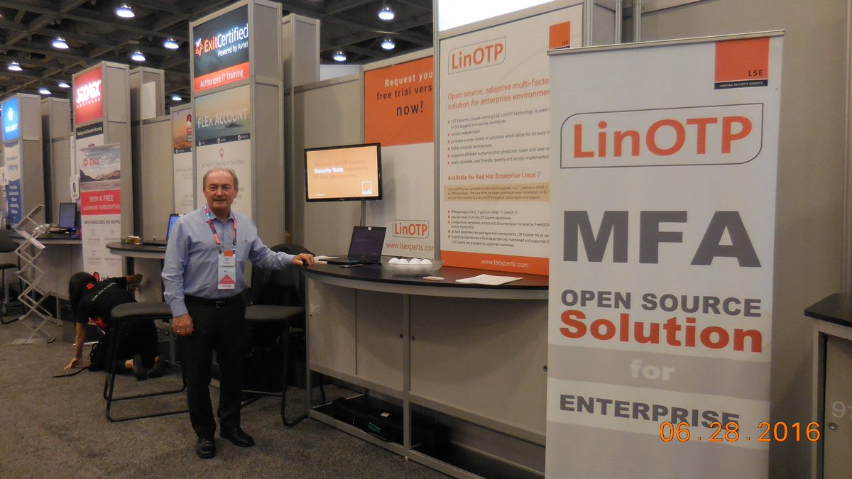 LinOTP's tweet photo. #LinOTP @ @RedHat Summit 2016 in San Francisco. https://t.co/L1erADFm4t