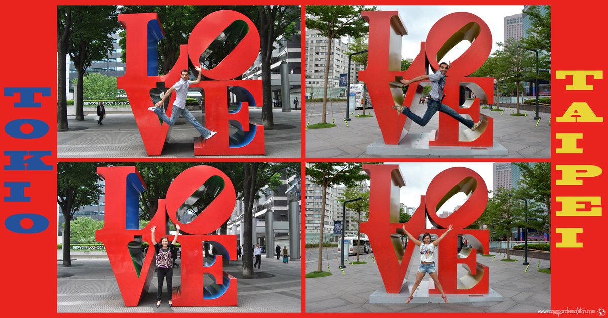 Preciosa escultura #LOVE obra del artista estadounidense #RobertIndiana #Taipei #Tokio
conunpardemaletas.com/escultura-love…