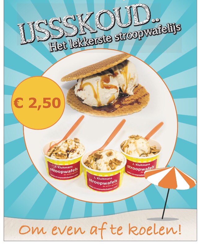 schefke85's tweet image. De tijd voor verkoeling is aangebroken !
Vanaf donderdag kunnen jullie genieten van deze lekkere stroopwafelijsjes !