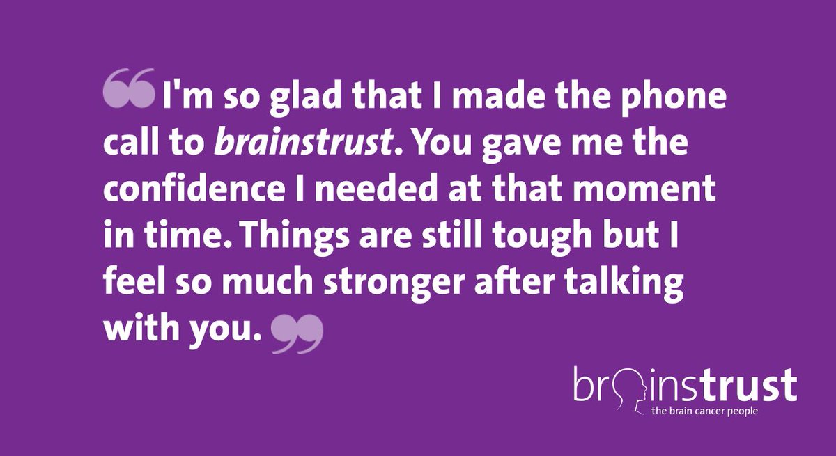 brainstrust's tweet photo. Everyday we help people become stronger on their #braintumour journey. We can help you too: https://t.co/FpUpGBuveg https://t.co/1aifGpJ14G
