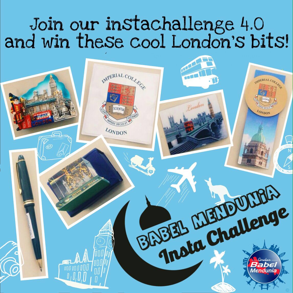 Berikut beberapa hadiah challeng kita kali ini. More info : IG: <a href="/BabelMendunia/">Babel Mendunia</a>