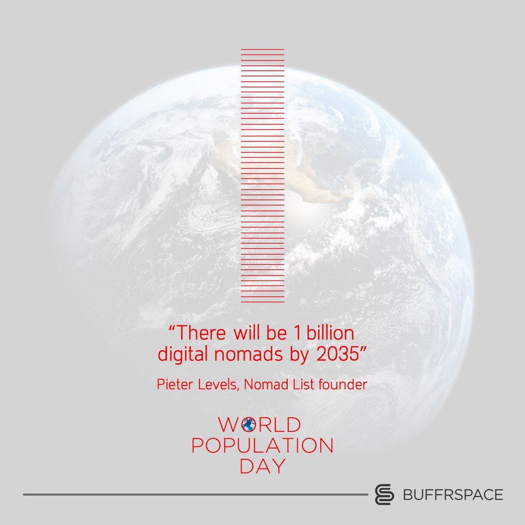BuffrSpace's tweet photo. They are coming... Are you ready? 
#DigitalNomads #WorldPopulationDay #WPD2016 #Buffrspace https://t.co/uPmBmvgM9S