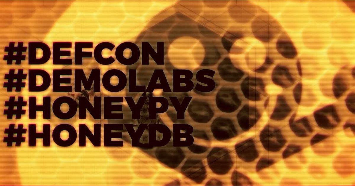 defcon's tweet image. in the #defcon #demolabs: extensible low-med interaction honeypot #HoneyPy