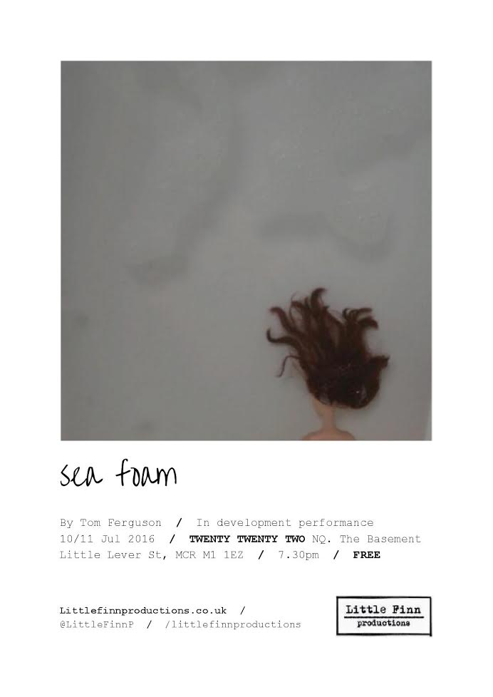 LittleFinnP's tweet photo. SEA FOAM gets it's first rehearsed reading tonight @TTTMCR 7.30pm! https://t.co/F8dUcXAlCg