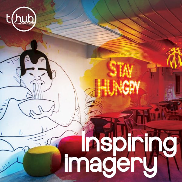 THubHyd's tweet photo. The Catalyst sports interesting wall murals. Do you draw inspiration from your office space?
#CatalystCorner https://t.co/ITeHrHedTh