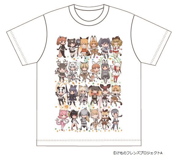 本日は、けもフレショップの目玉商品、Tシャツのご紹介です！ ミライ