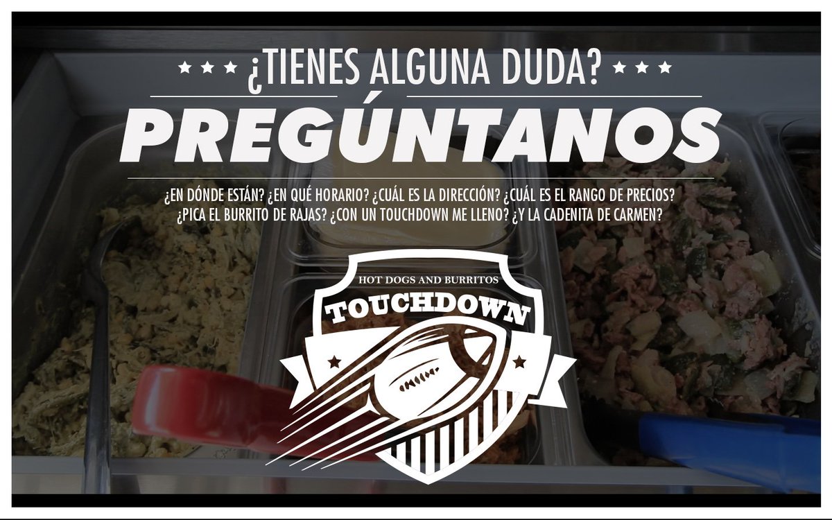 Touchdown_HB's tweet image. ¡Venga! Haznos cualquier pregunta que tengas.
¡Buen inicio de semana!

#Touchdown 🏈👊