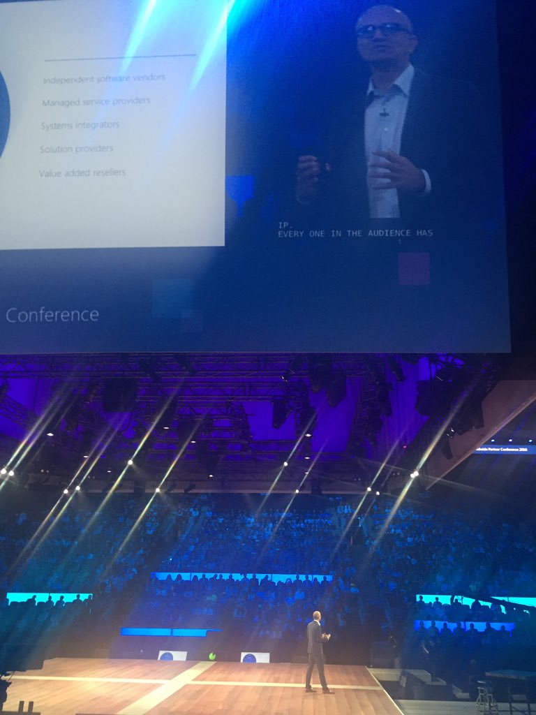 gpalexa's tweet photo. MS focused on digital transformation #WPC16. @Unidev https://t.co/nDTBZmBVw6