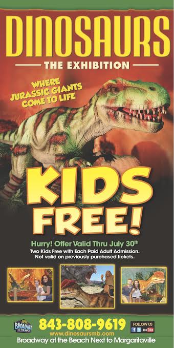 DinosaursMB's tweet photo. FREE KIDS tickets for the month of July! Come &amp; visit us before this UNBELIEVABLE special ends! #dinosaursmb https://t.co/DvEXk6xEaD