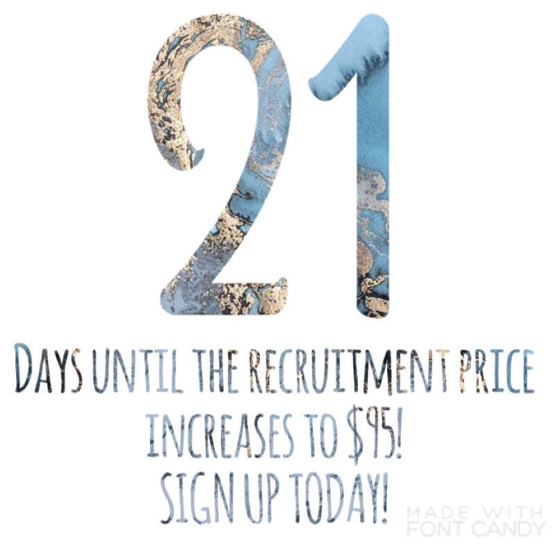Don't forget that the price to sign up for recruitment is still $80 until August 1st! Sign up today!