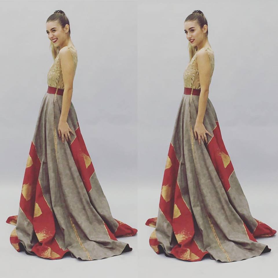 SiahHoward's tweet photo. Our beautiful dress on the lovely #TravelBlogger Ester Lippi #Gold #Lace #Print #SiahHoward #Couture #Newbrand #LDN https://t.co/DqghSpOQ4B