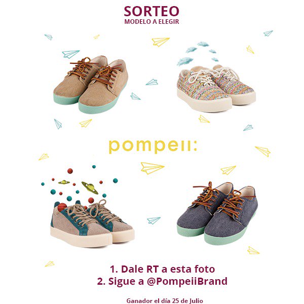 iChicasDicenEs's tweet image. SORTEO ZAPATILLAS POMPEII A ELEGIR ENTRE LOS QUE:
- SIGAN A @pompeiibrand 
- DEN RT A ESTE TWEET

¡MUCHA SUERTE! 👟