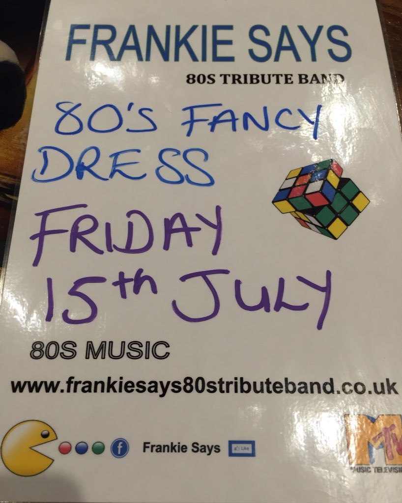 This Friday Frankie Says 80's tribute band and fancy dress 😝 #Friday #livemusic #80's #lewes #dancing #fancydress