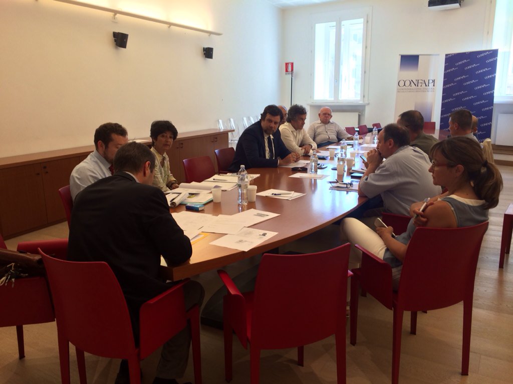 Confapi's tweet image. #Assemblea #ENFEA oggi a #Roma con @cgilnazionale @CislNazionale @UILofficial e #Confapi