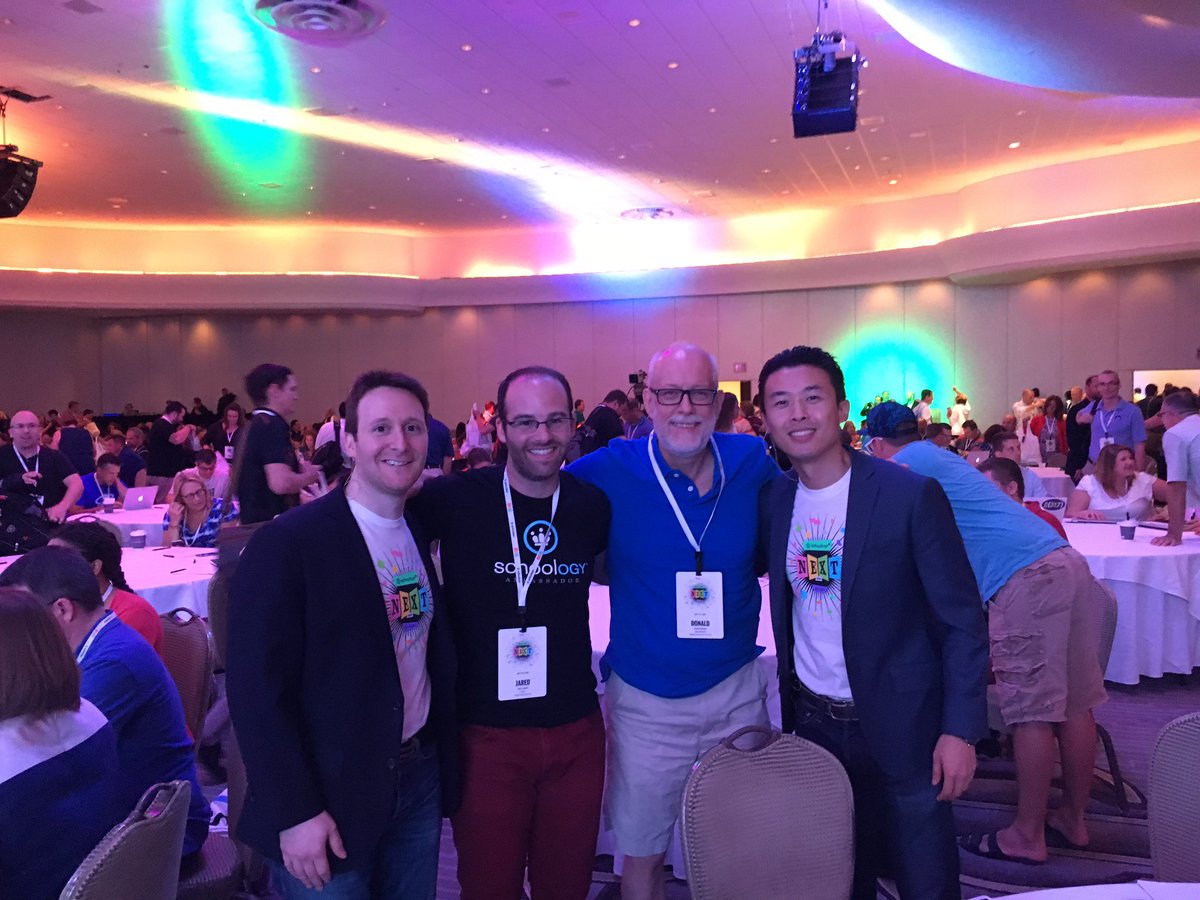 JaredTeaching's tweet photo. Lexington members w/brilliant @Schoology cofounders, @jnfriedman and @ryan_hwang #SchoologyNEXT https://t.co/A1XMyLzdcl