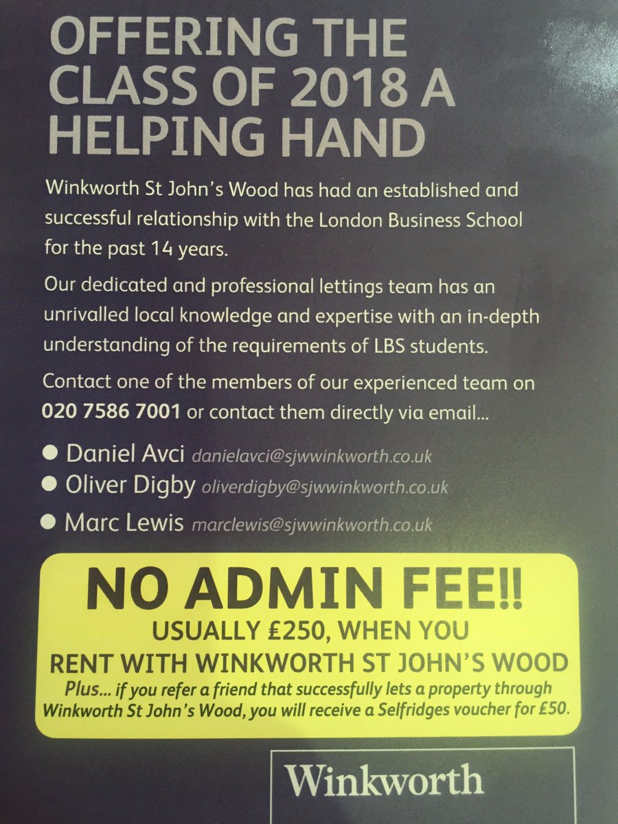WinkworthSJW's tweet photo. We are offering £50 Selfridges vouchers when you refer a friend who rents a property through us. #studentacc https://t.co/mfP71NyRR8