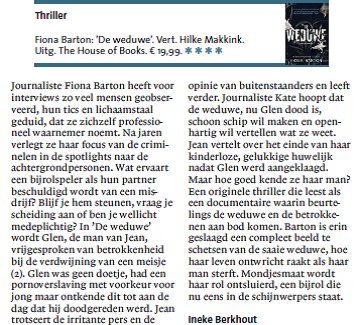 TheHouseofBooks's tweet photo. Leestip voor de #zomervakantie van ons voor jou: #Deweduwe van @figbarton https://t.co/63AwqIaNIX