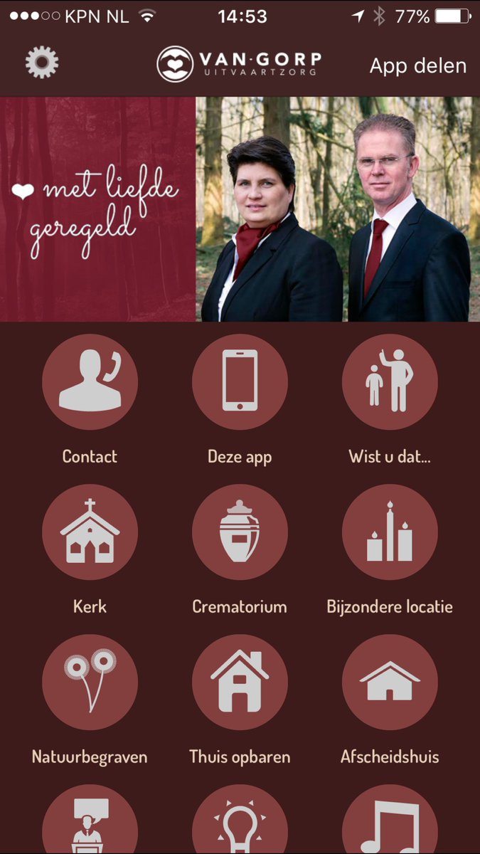 In samenwerking met <a href="/Aggeloodotcom/">Aggeloo.com</a> een app uitgebracht voor het voorbereiden en begeleiden van uitvaarten.
