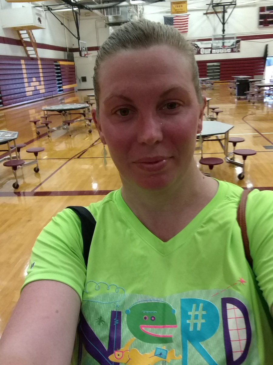 jenniferward's tweet image. Omg! Still sweating but #nErDrun was an awesome start to #nErDcampMI !