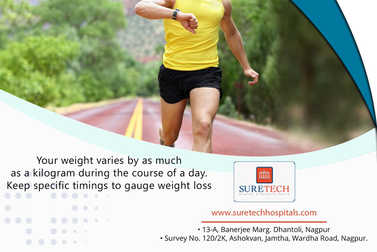 Tweet_Suretech's tweet photo. If you are seriously considering losing weight, keep regular tabs on your weight at fixed timings. #Suretech https://t.co/EHMyRlLbIi