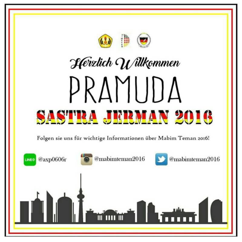 Herzlich Willkommen, Pramuda Sastra Jerman 2016 an der Universität Padjadjaran! Cc : <a href="/mabimteman2016/">Mabim Teman 2016</a>