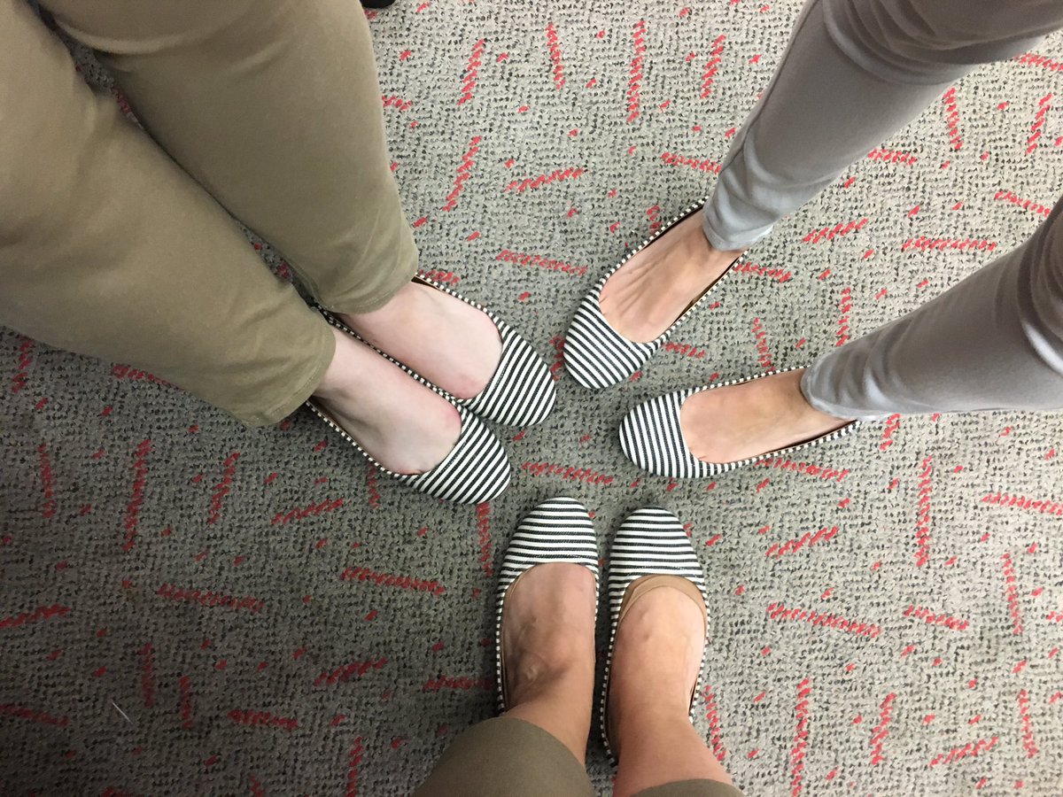 Matching shoes with my work besties today <a href="/madelynmay05/">Maddie May</a> <a href="/DesiraeLOster/">Desirae Oster</a>