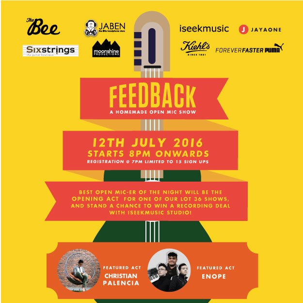 rezasalleh's tweet photo. #FeedbackOpenMic tonight at @TheBeeMY Jaya One ft. @TheLastOneAwake &amp; #Enope 8pm https://t.co/5I3J7S2PlH