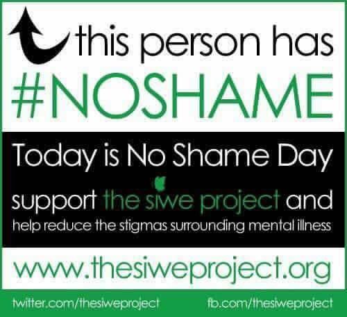 ArtOfChangeIs's tweet photo. Today is #NoShameDay -- follow @TheSiweProject for more on mental health awareness/acceptance in Black communities https://t.co/DaHvH9OU1z