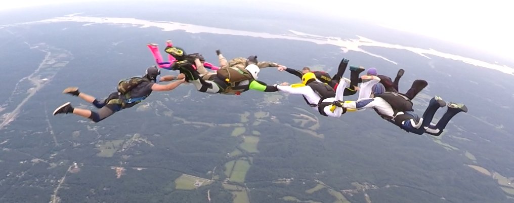 What an awesome weekend of formation skydive organizing with Scott Franklin!