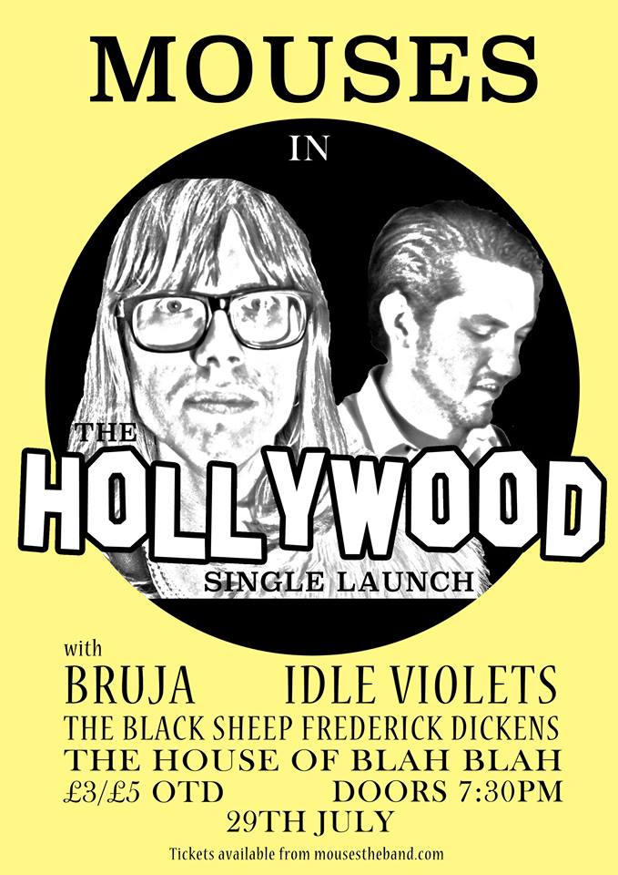 Next up. @Bruja_Band, <a href="/IdleViolets/">Idle Violets</a> &amp; ourselves support <a href="/MousesTheBand/">ᴍᴏᴜꜱᴇꜱ</a> at their @blahblahhouse single launch on 29/07