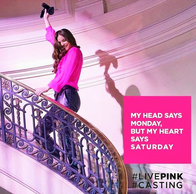 NOT IN LOVE WITH MONDAYS ? #livepink & KEEP YOUR  #saturday STATE OF MIND LIKE OUR ANGEL  @BarbaraPalvin ‼️ ...