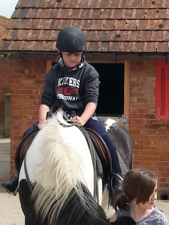 HappyHomeEdder's tweet image. Kiddo has his first horse riding session this weekend!