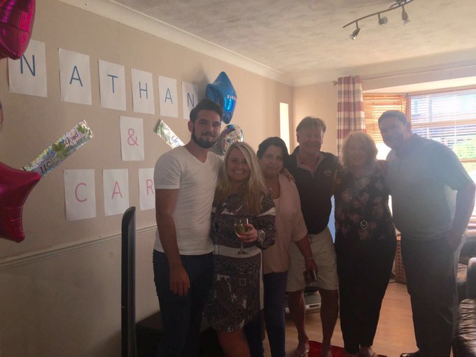 The MASSEY &amp; DE LA HOYDE families are ready for the #LoveIsland final Please vote NATHAN &amp; CARA @itv2<a href="/tag/loveisland"class="tags"><span>#loveisland</span></a>