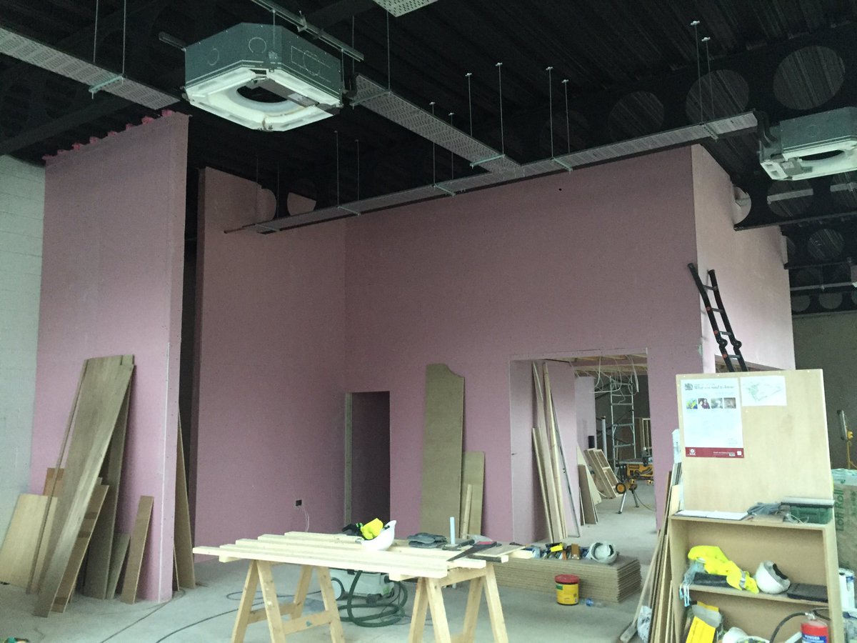 Time for the plasterer to do his thing!