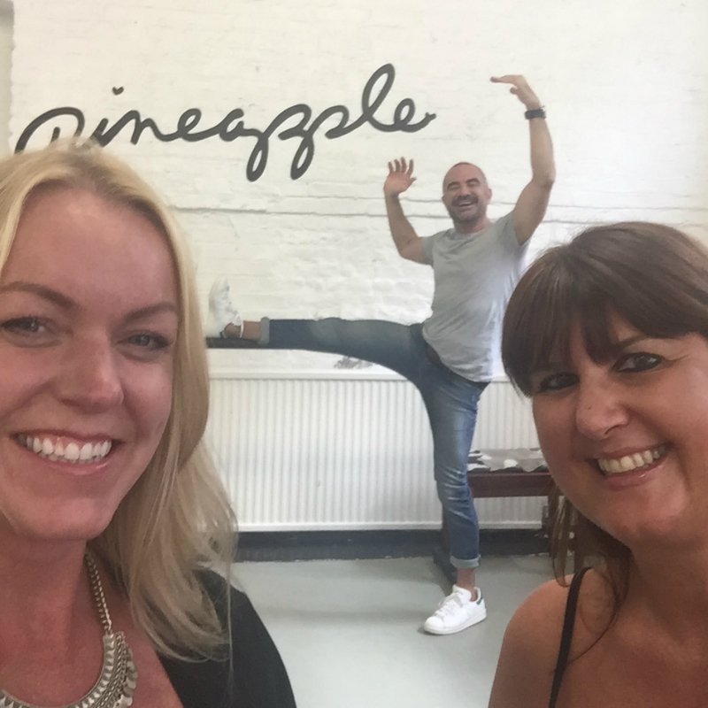 <a href="/A_Barton/">Andrew Barton</a> warming-up in preparation for #Racoon's #AW16 collection at <a href="/pineappledance/">PineappleDanceStudio</a>, <a href="/sweenierowe/">esther sweenie-rowe</a> #FLEXtensions💇🕺😜