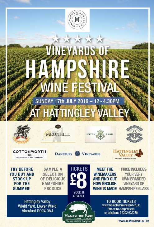 hattingleywines's tweet photo. Not long until @HampshireVines annual wine festival @hattingleywines Sunday 17th July 12-4.30pm £8 entry @King_Alf https://t.co/xRlHmw5vbw