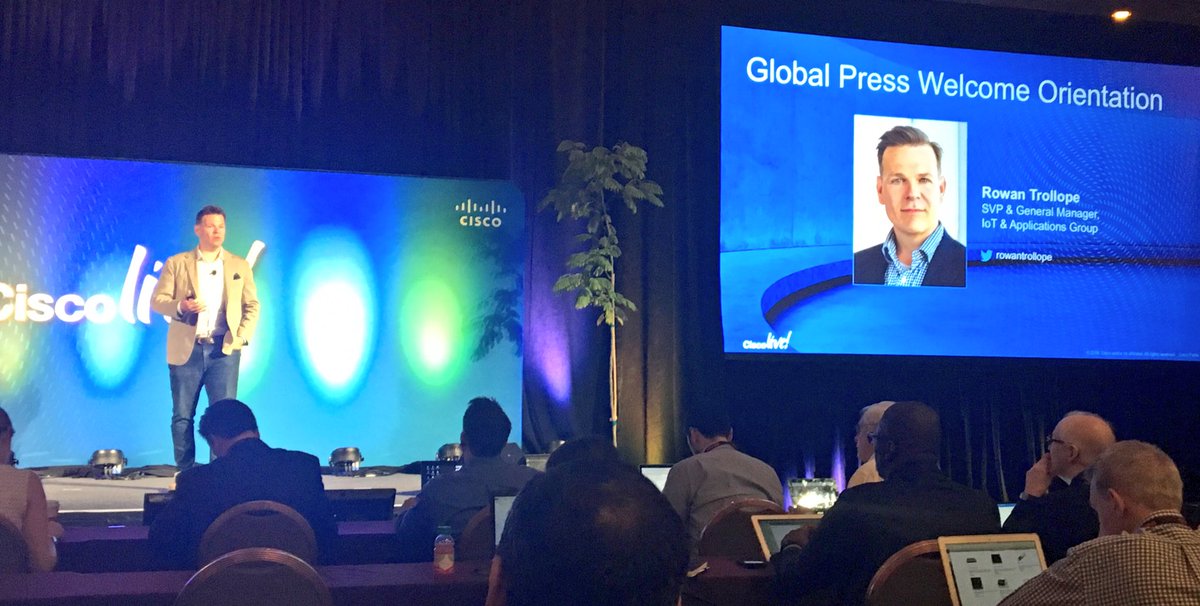 Britt_Coletti's tweet photo. The amazing @rowantrollope kicking off the global press welcome orientation! #CLUS https://t.co/7qsRfkVIPT