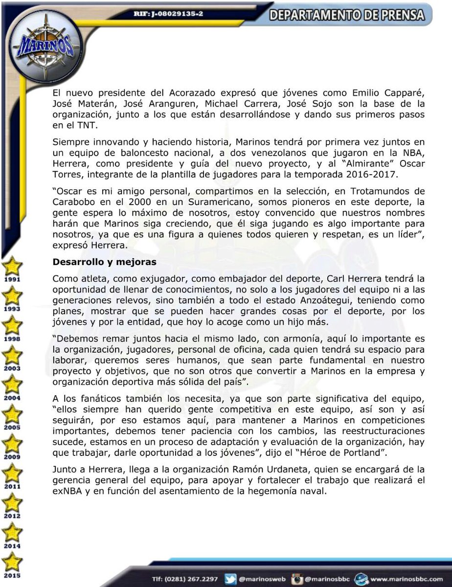 Nota de prensa naval, parte 2