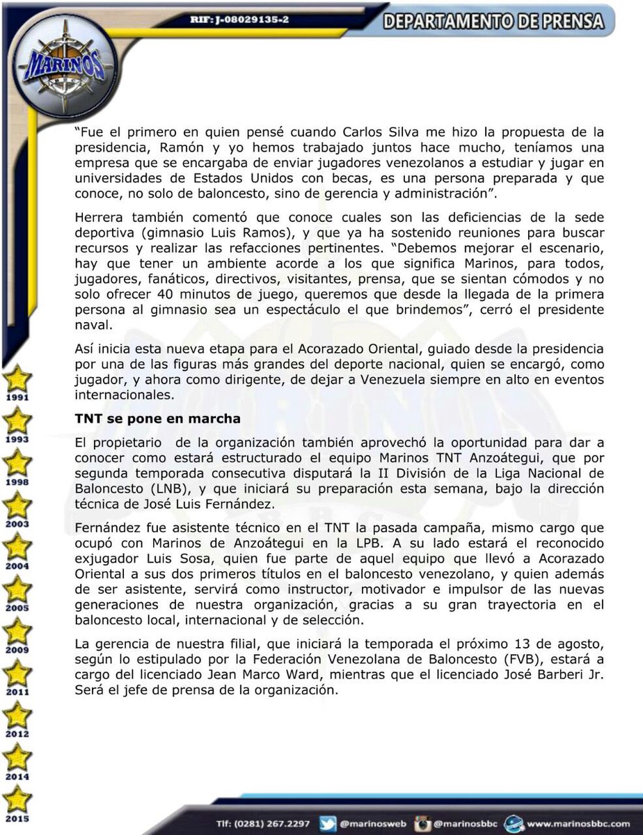 Nota de prensa naval. Fin. #YoSoyMarinos