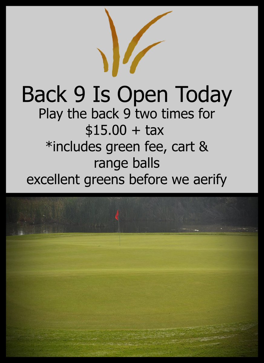 ColdwaterGC's tweet image. Back 9 Open Today!
#coldwatergc 
ow.ly/eMMa3028b0Y
