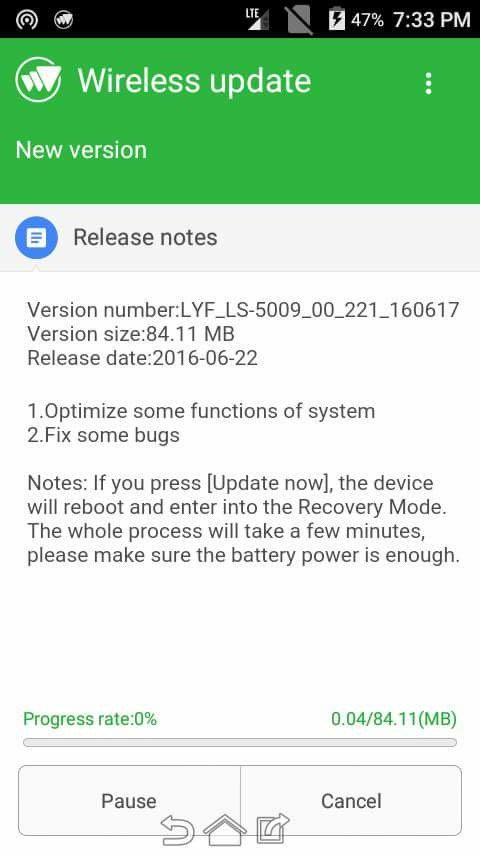 alfiabraham's tweet photo. Wireless update #2 for @LYF_In #Wind6 #Jio4G @reliancejio https://t.co/lrbx0dUrlw
